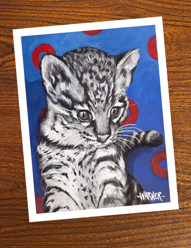 Baby Ocelot Print 8.5X11