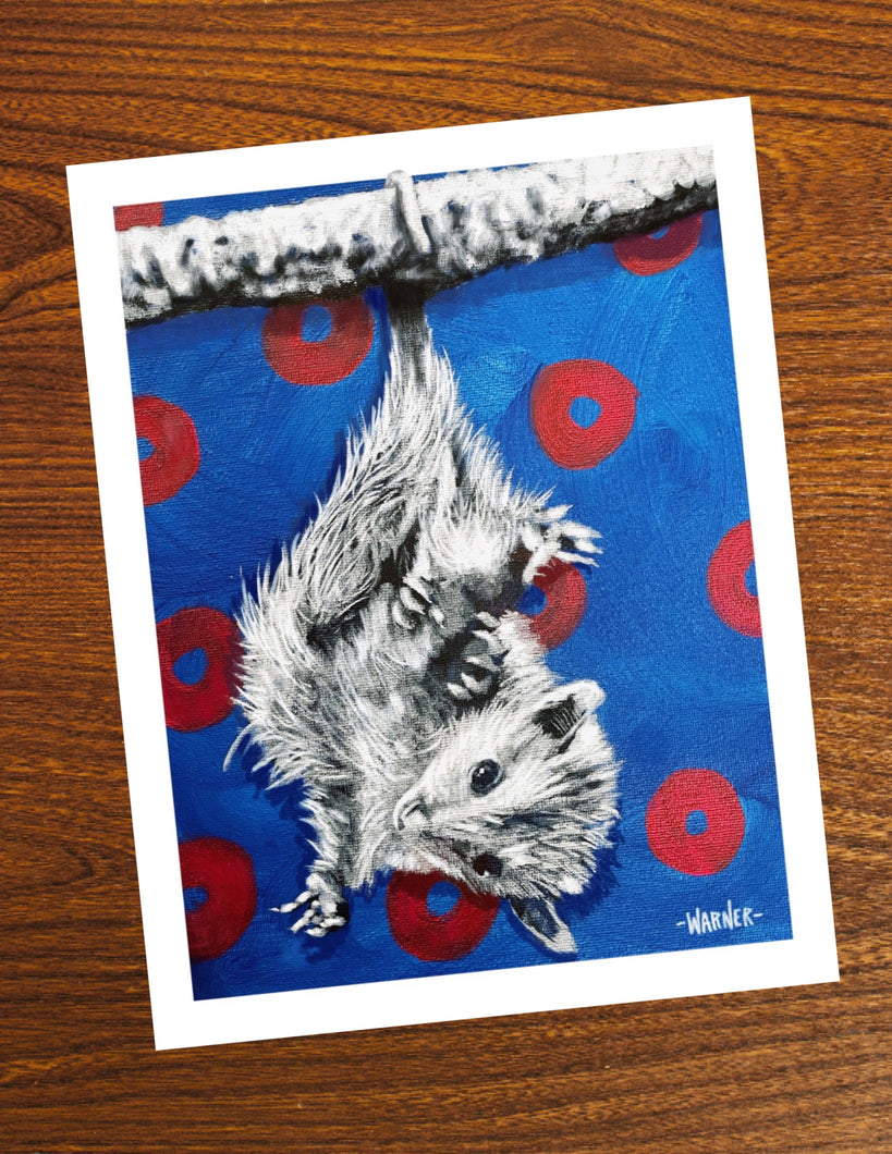 Baby Possum Print 8.5X11