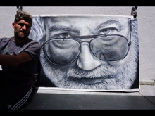 Load image into Gallery viewer, “Black &amp; White Jerry”              (17” X 22”)