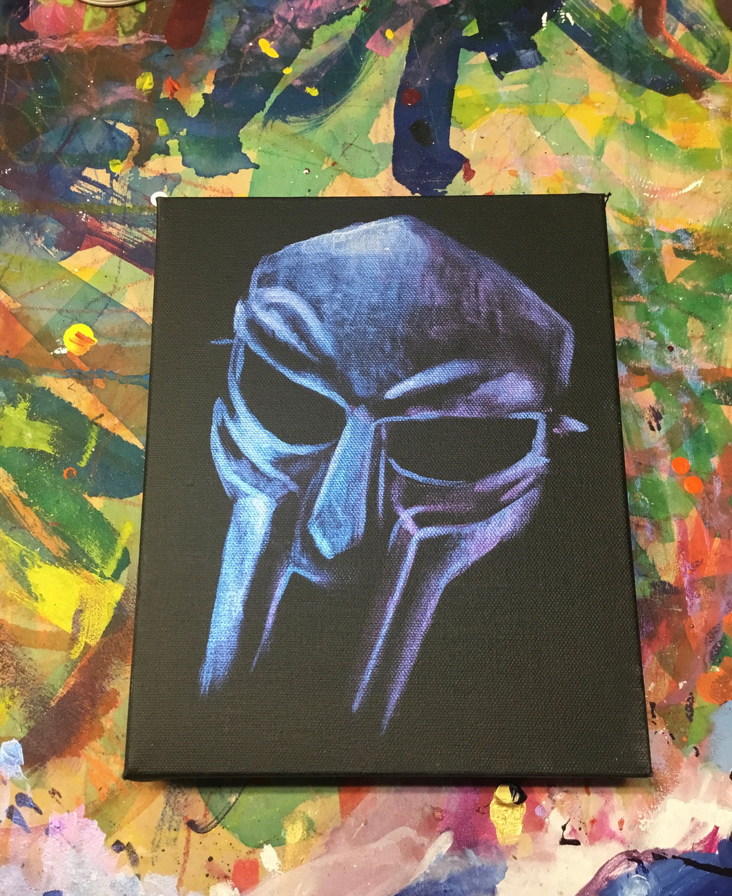 MF DOOM OG “Iridescent metallic mask” 8”X 10”