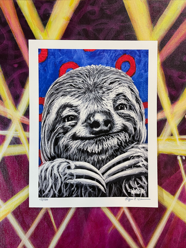 Baby Sloth print 8.5X11