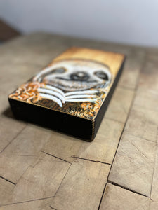 Wood block baby sloth OG