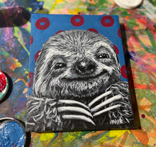 Load image into Gallery viewer, 8X10 OG Baby Sloth Donut 1.5” profile